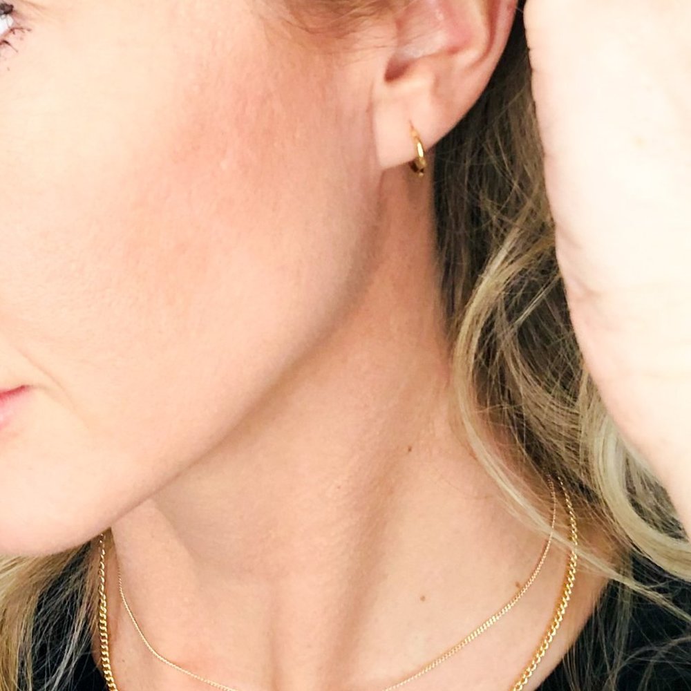 Ida James- Sarah-Beth Gold Mini Hoop